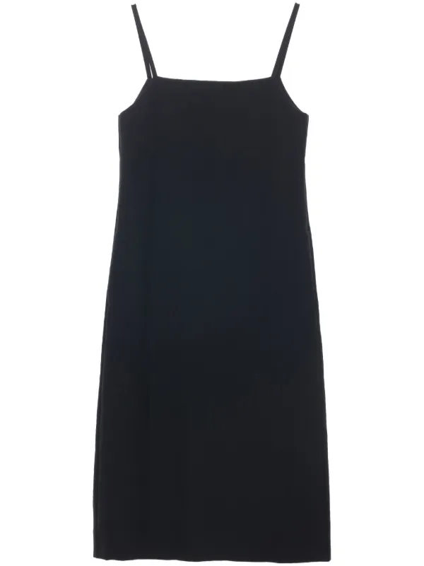 Studio Nicholson Slip Midi Dress in Black
