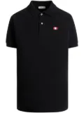 Bally Flag-embroidered polo shirt - Black