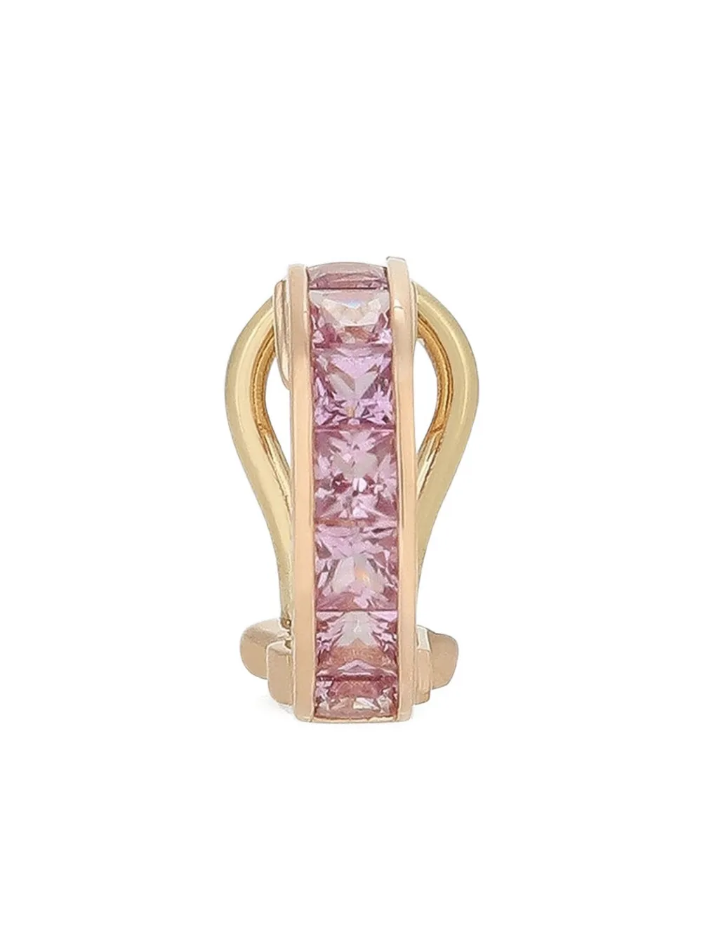 Dolce & Gabbana 18K red gold Anna pink sapphire earring - ゴールドトーン Dolce & Gabbana 18K red gold Anna pink sapphire earring - ゴールドトーン