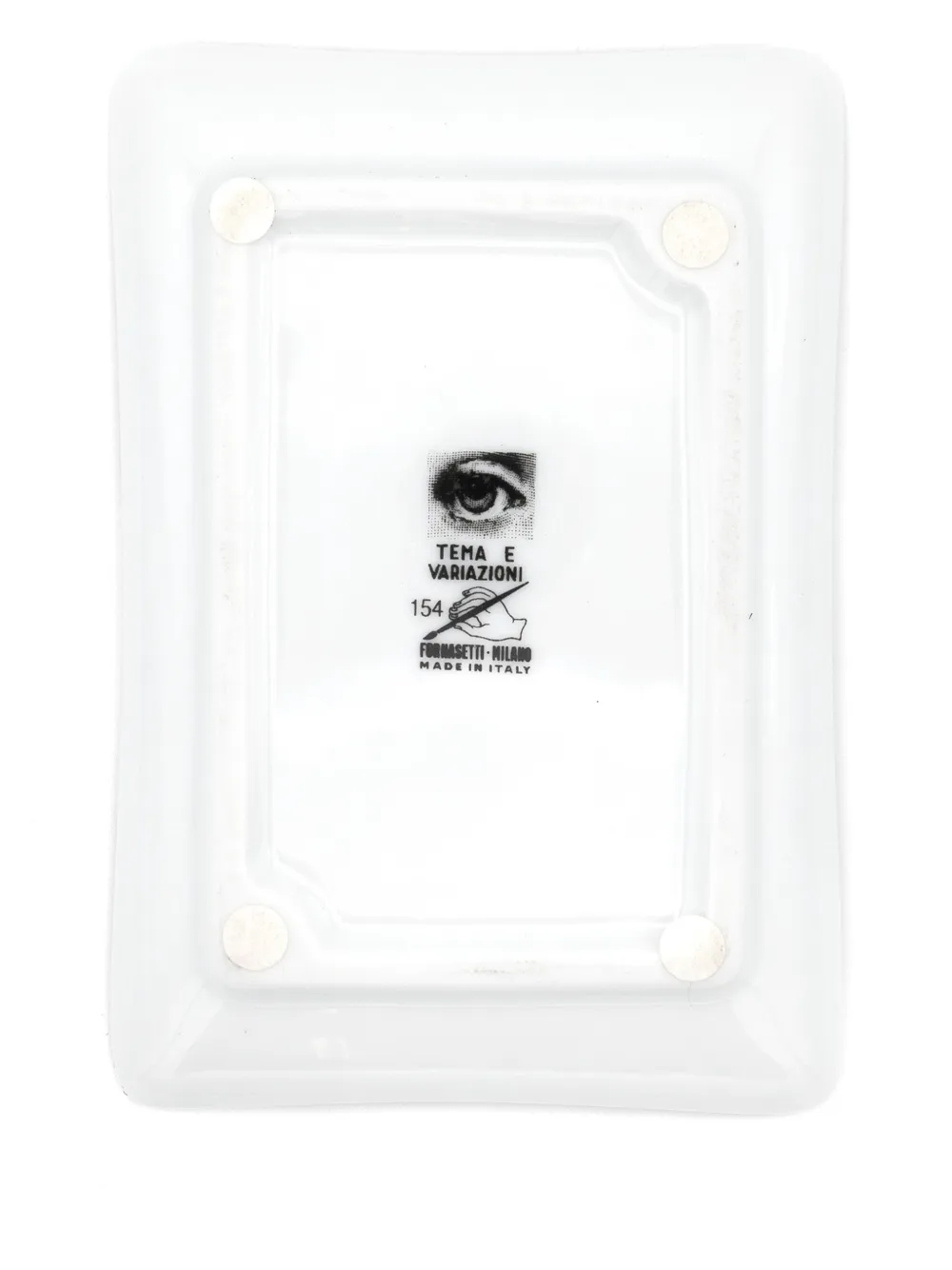 Fornasetti Tema E Variazioni N.154 Ashtray In Black