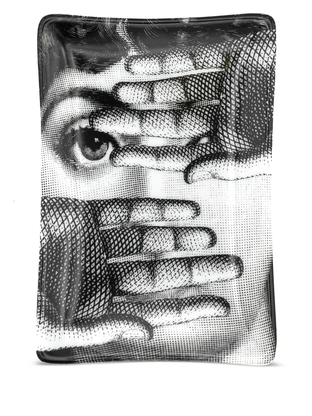Fornasetti Tema e Variazioni n.154 ashtray | Black | Image 1