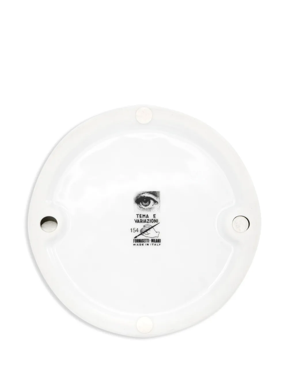Fornasetti Tema E Variazioni N.154 Ashtray In Black