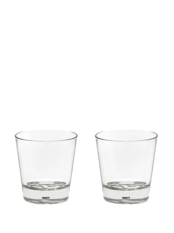 Fornasetti セット Fornasetti Tema e Variazioni Glass Cup (set Of two) | ブラック