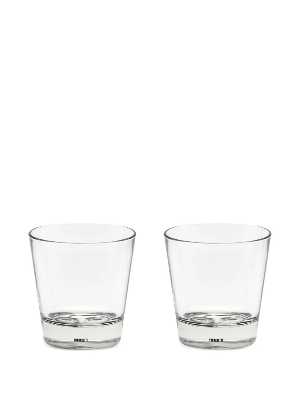 Fornasetti Tema e Variazioni N.82 glasses (set of two) - Zwart