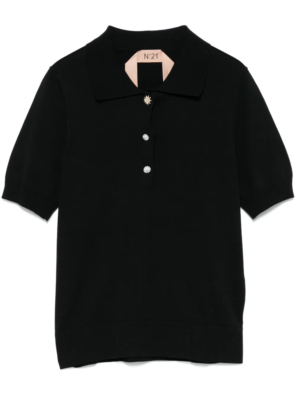 Nº21 cotton polo top