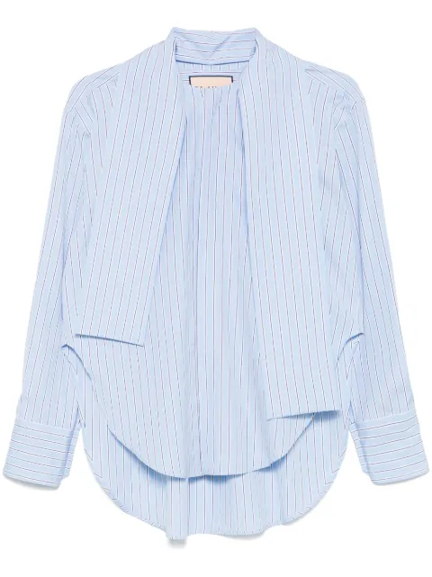 Plan C camisa con rayas estampadas
