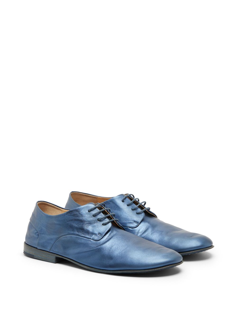 Marsèll Derby schoenen van gelamineerd leer - Blauw