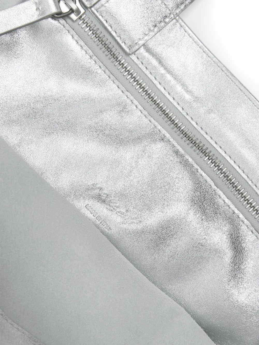 Marsèll Sporta shopper met metallic afwerking Zilver