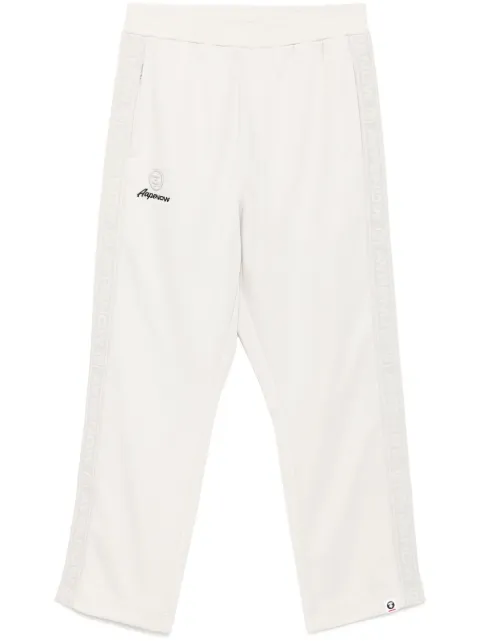 AAPE BY *A BATHING APE® moonface-logo track pants