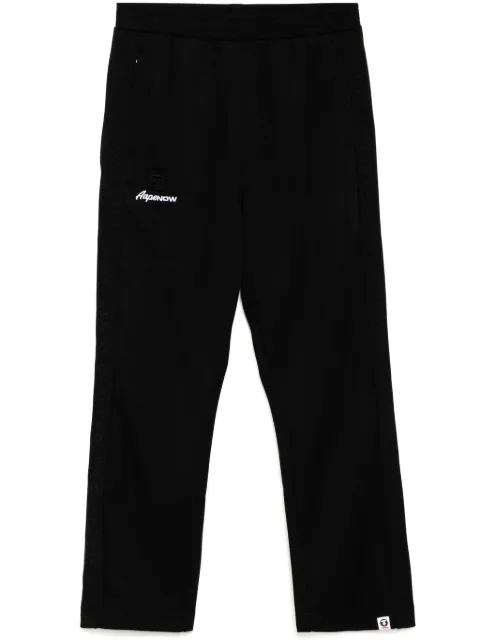 AAPE BY *A BATHING APE® moonface-logo track pants