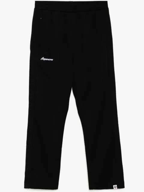AAPE BY *A BATHING APE® moonface-logo track pants