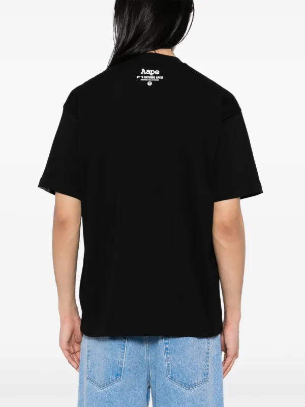 AAPE BY *A BATHING APE® ロゴ Tシャツ | ブラック | FARFETCH JP