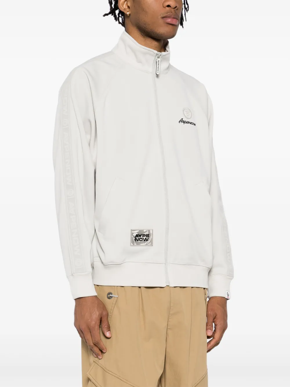 AAPE BY *A BATHING APE AAPENOW trainingsjack met moonface-logo Grijs