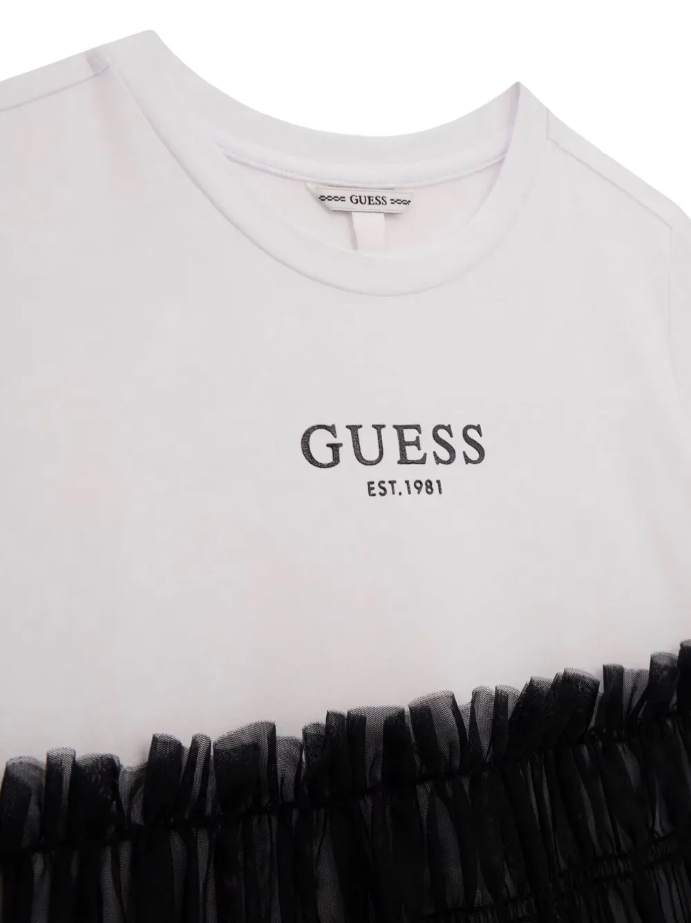 guess kids T-shirtjurk met tule Wit