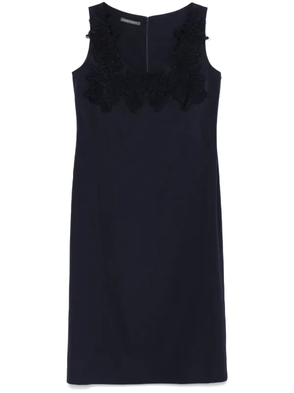 alberta ferretti blue lace dress Alberta Ferretti Corded-lace Midi Dress