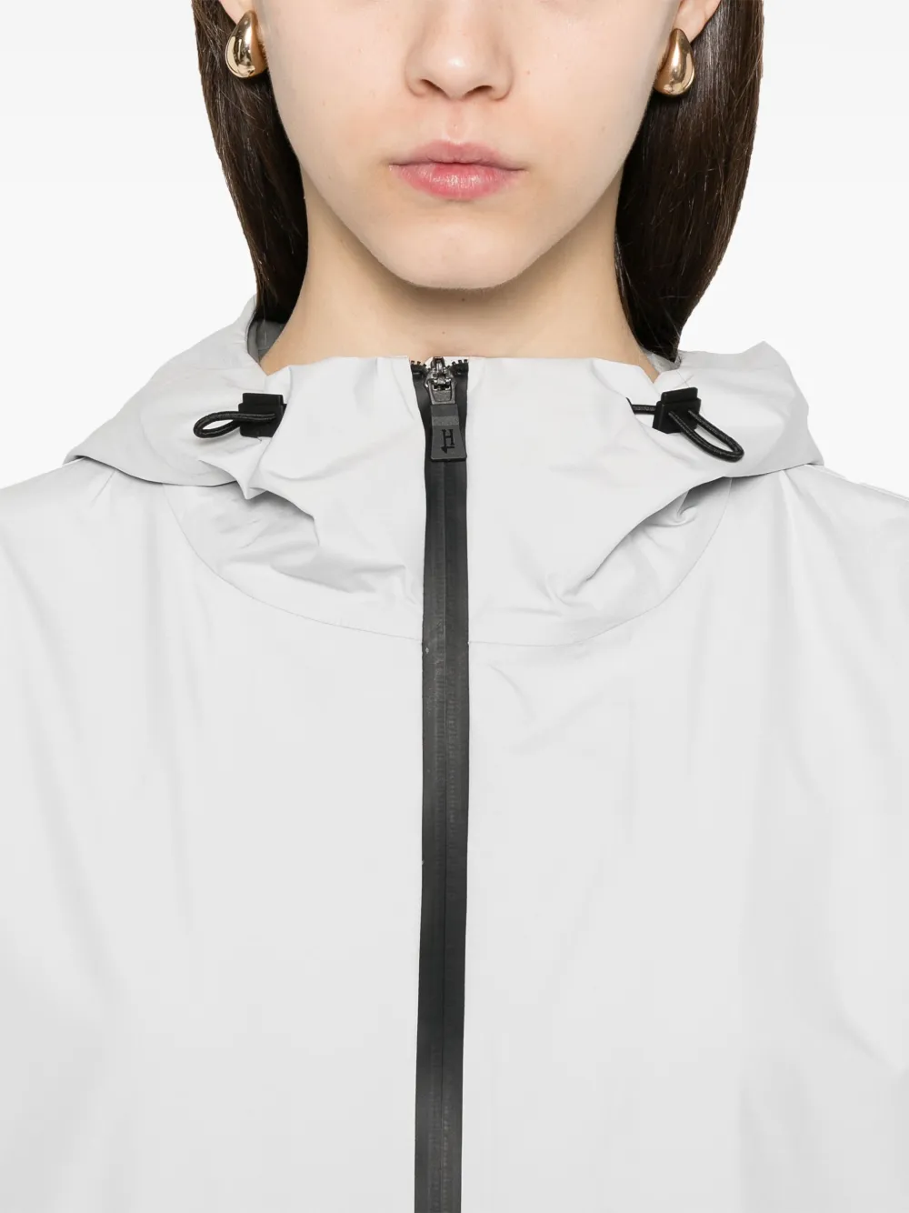 Herno Regenjas met capuchon Grijs