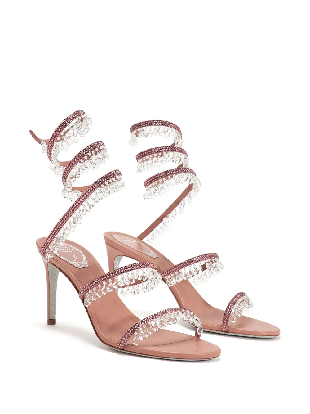 René Caovilla 95mm Chandelier sandalen - Roze