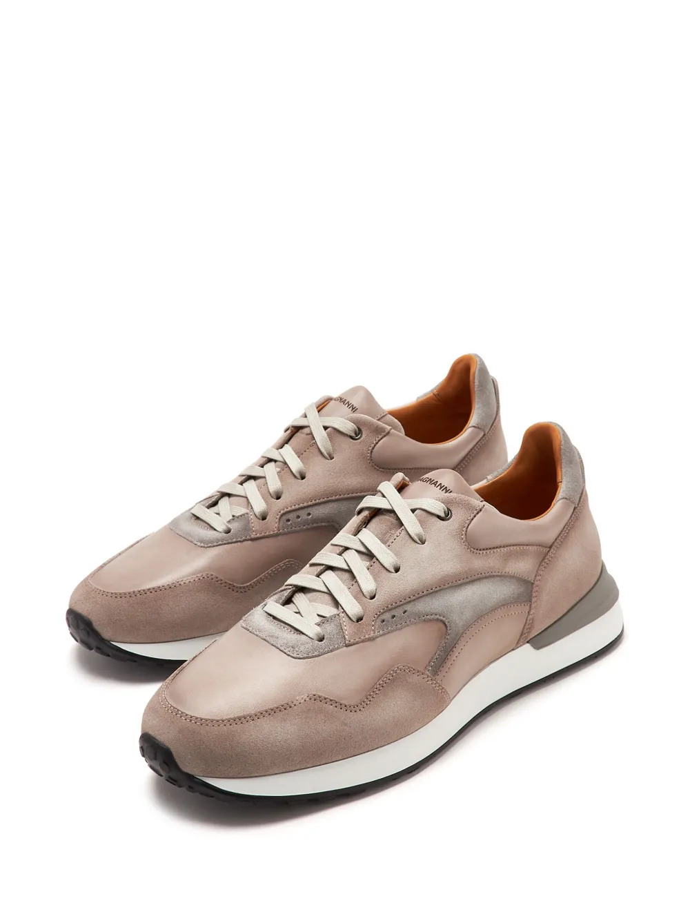 Magnanni leather trainers - Beige