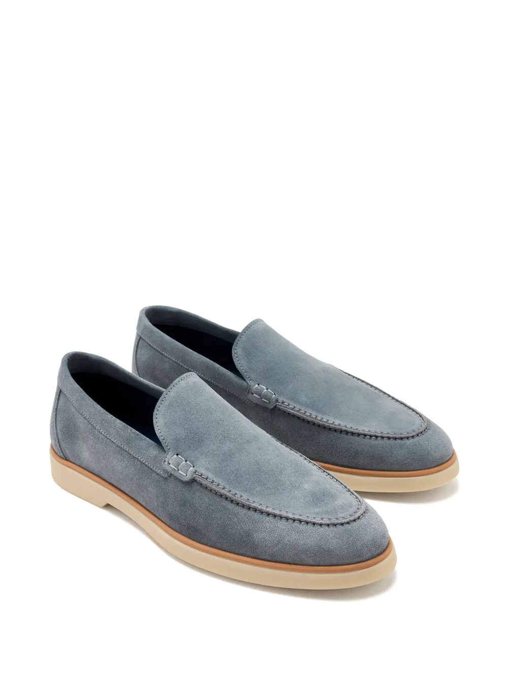 Magnanni suede loafers Blue