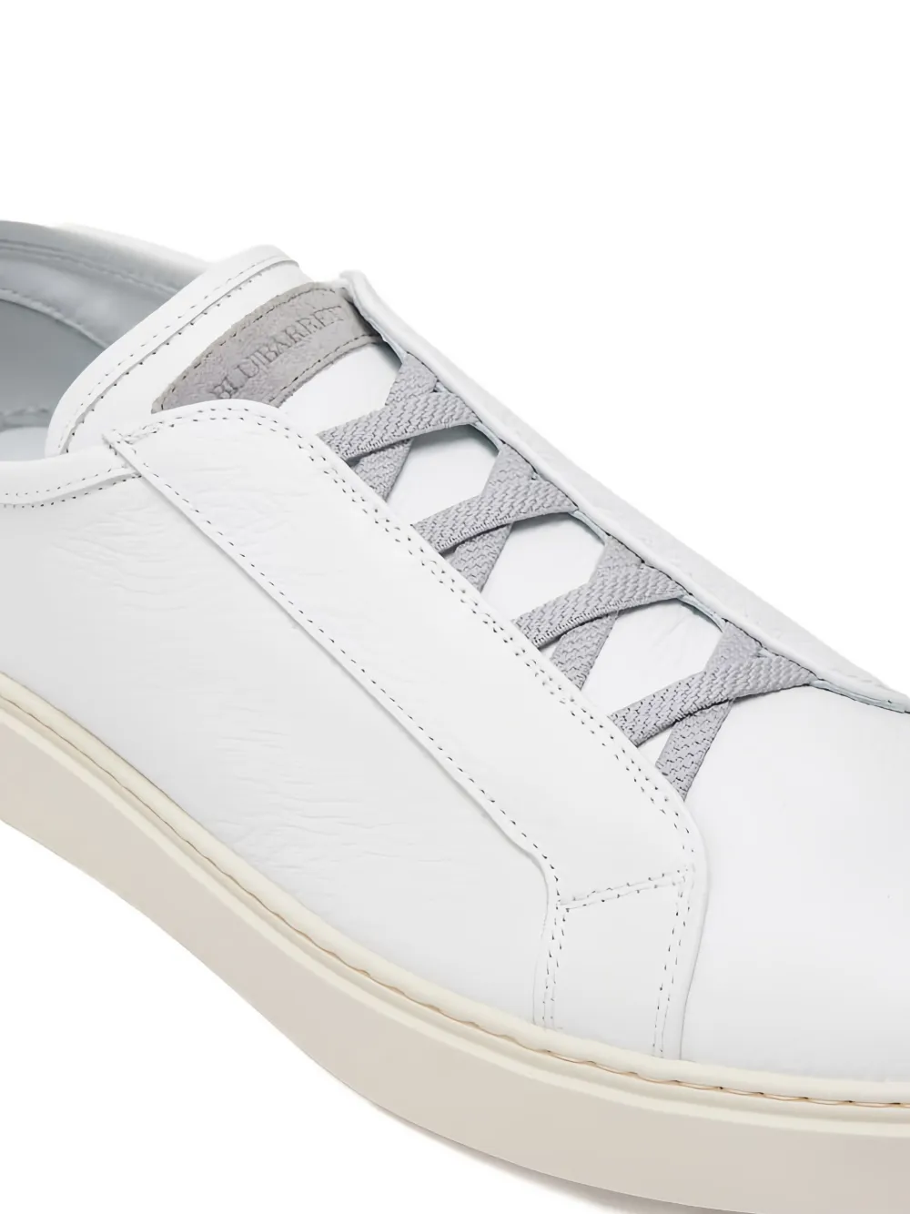 Barrett Leather Sneakers In White