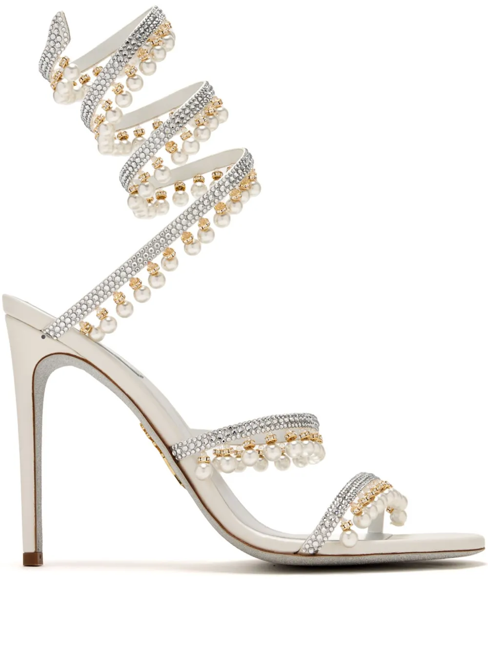 René Caovilla 105mm Chandelier sandals Silver