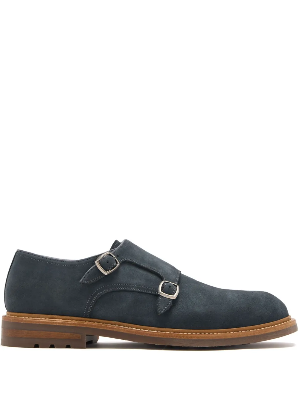 Magnanni suede monk shoes | Blue | Image 1