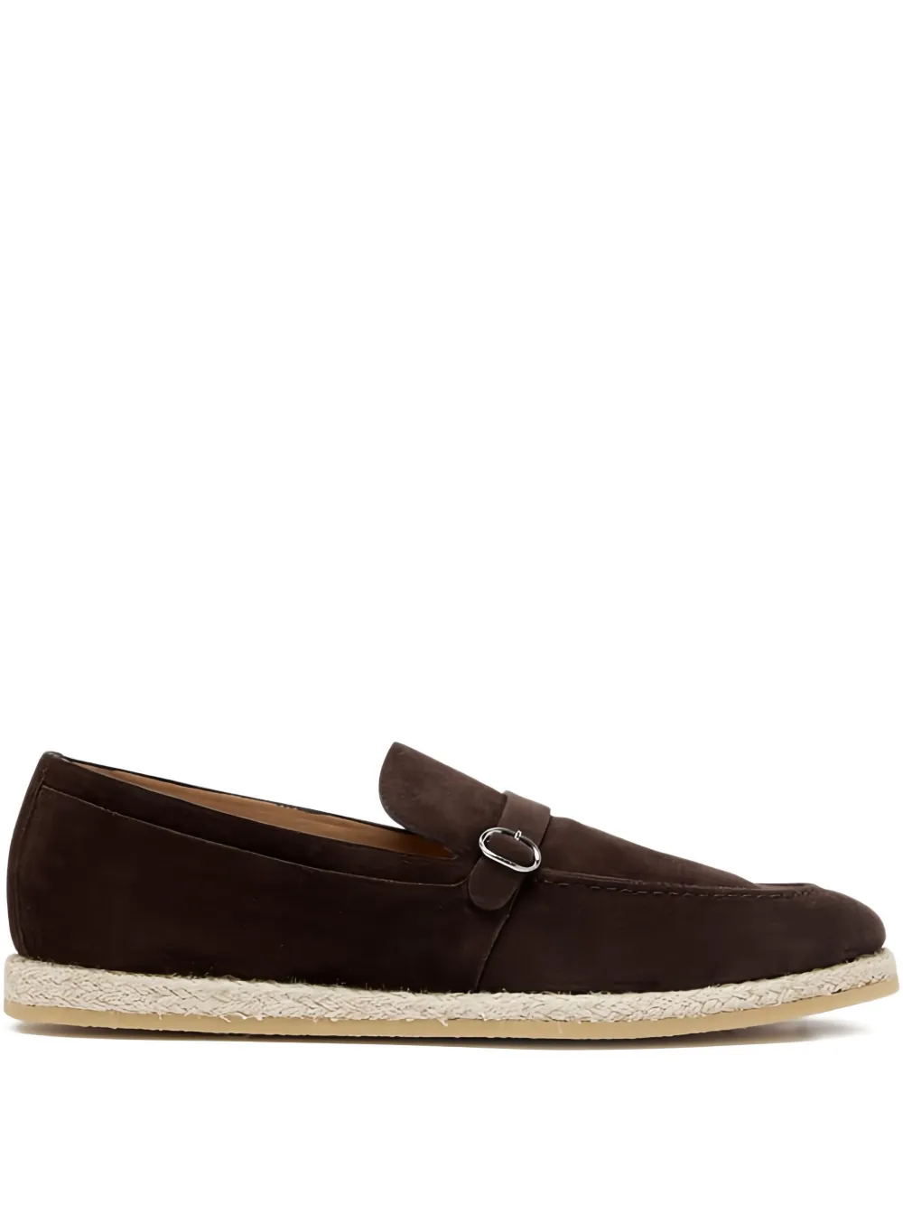 Barrett buckle leather loafers | Brown | Image 1