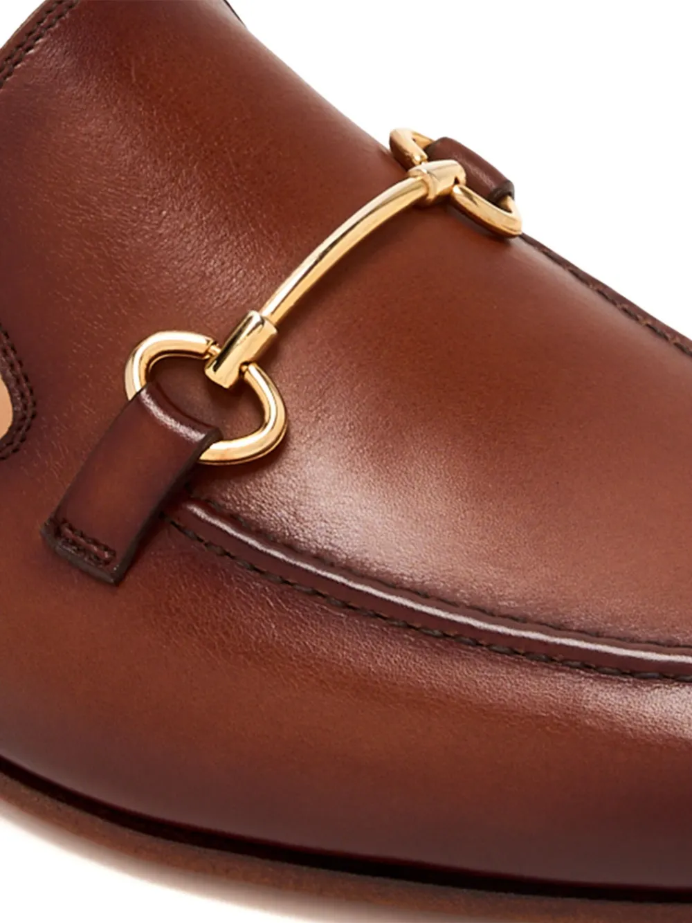Magnanni Leather Slippers In 褐色