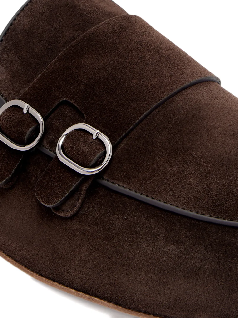 Barrett buckle strap mules Bruin