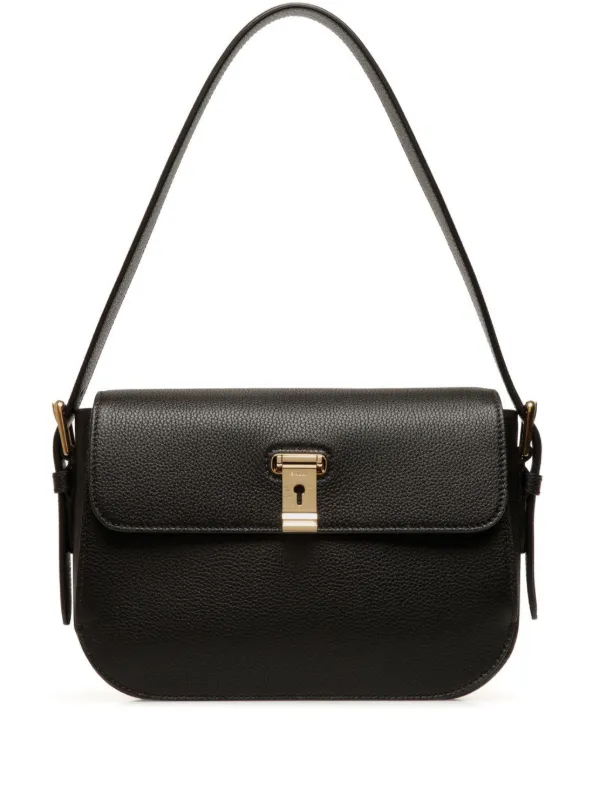 Bally Lock Me Shoulder Bag | Black | FARFETCH AU