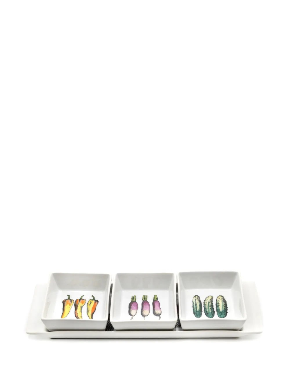 Fornasetti Mano e Verdura appetiser set | blanco | Image 1