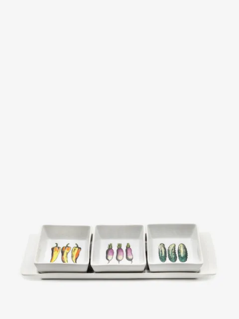 Fornasetti Mano e Verdura appetiser set