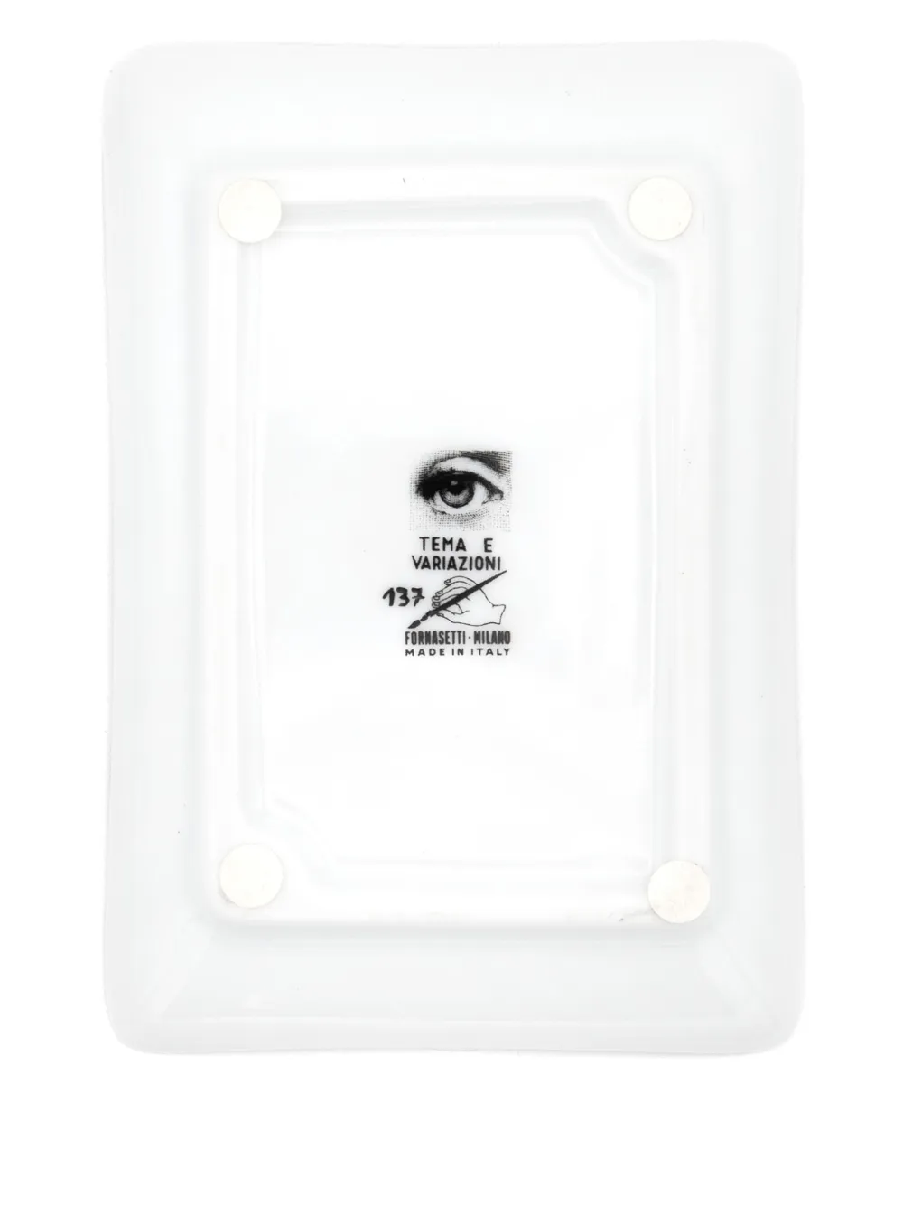 Fornasetti Tema E Variazioni N137 Tray In Black