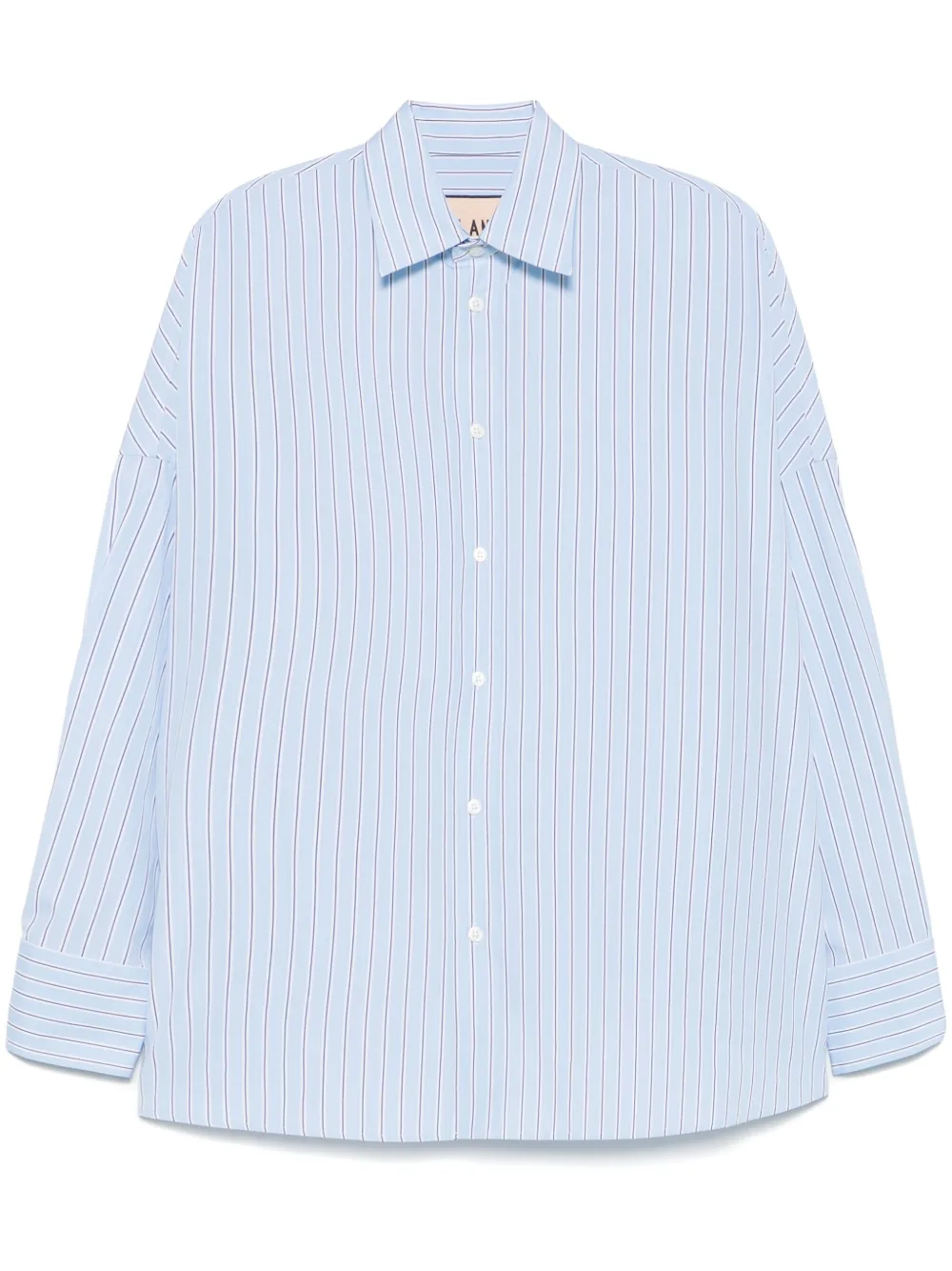 striped poplin shirt