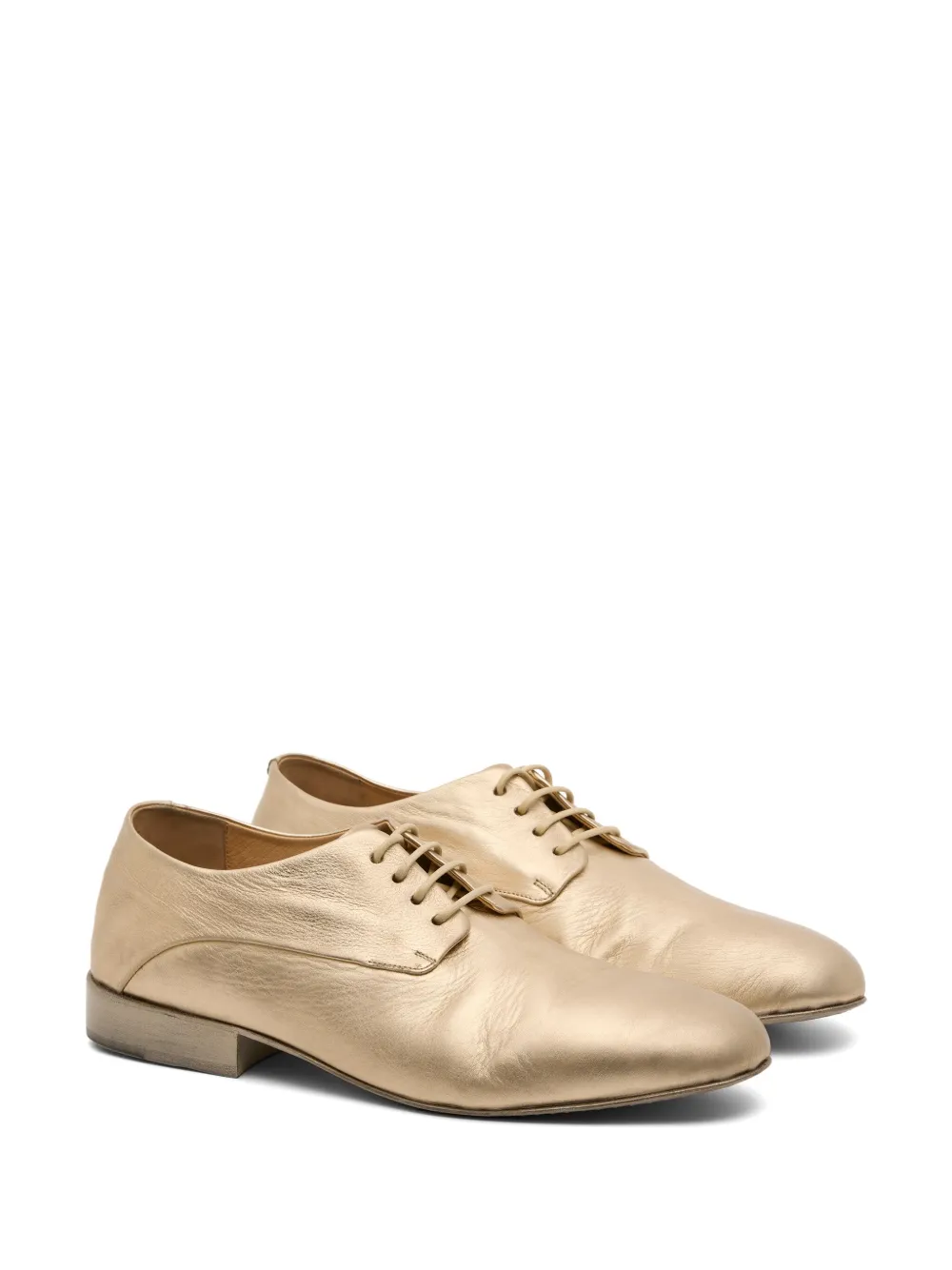 Marsèll laminated-leather Derby shoes Gold