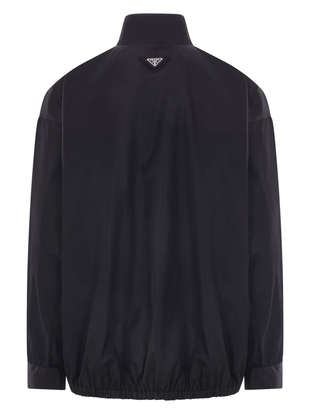 Prada Oversized jack met logo - Zwart