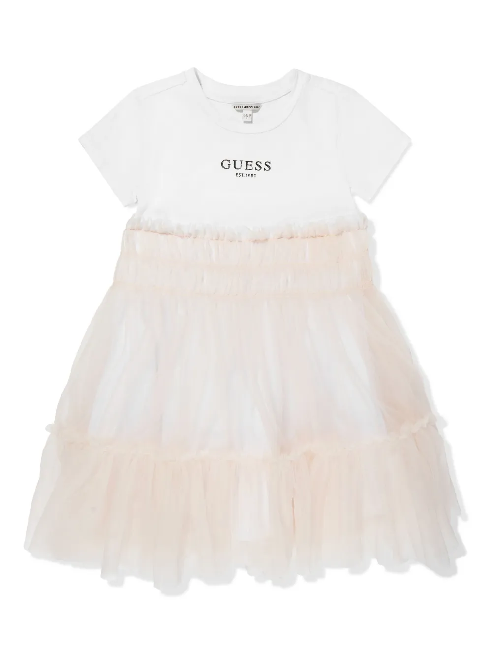 Guess kids Jurk met logoprint Roze