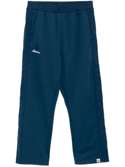 AAPE BY *A BATHING APE® moonface-logo track pants
