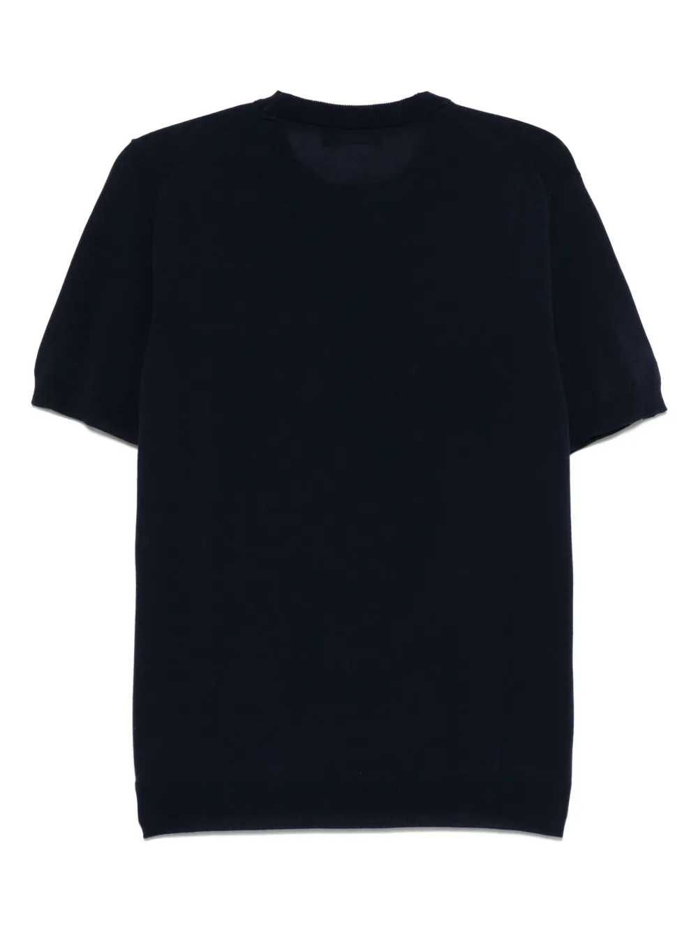 Zanone Gebreid T-shirt - Blauw