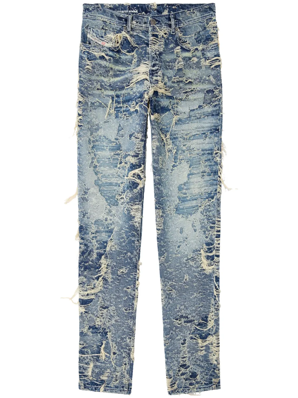 Diesel Regular Distressed Jeans 2023 D-finitive 09m04 In Multicolor