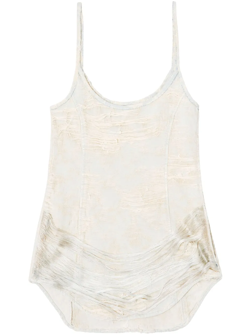 Diesel Mini jurk van denim Wit