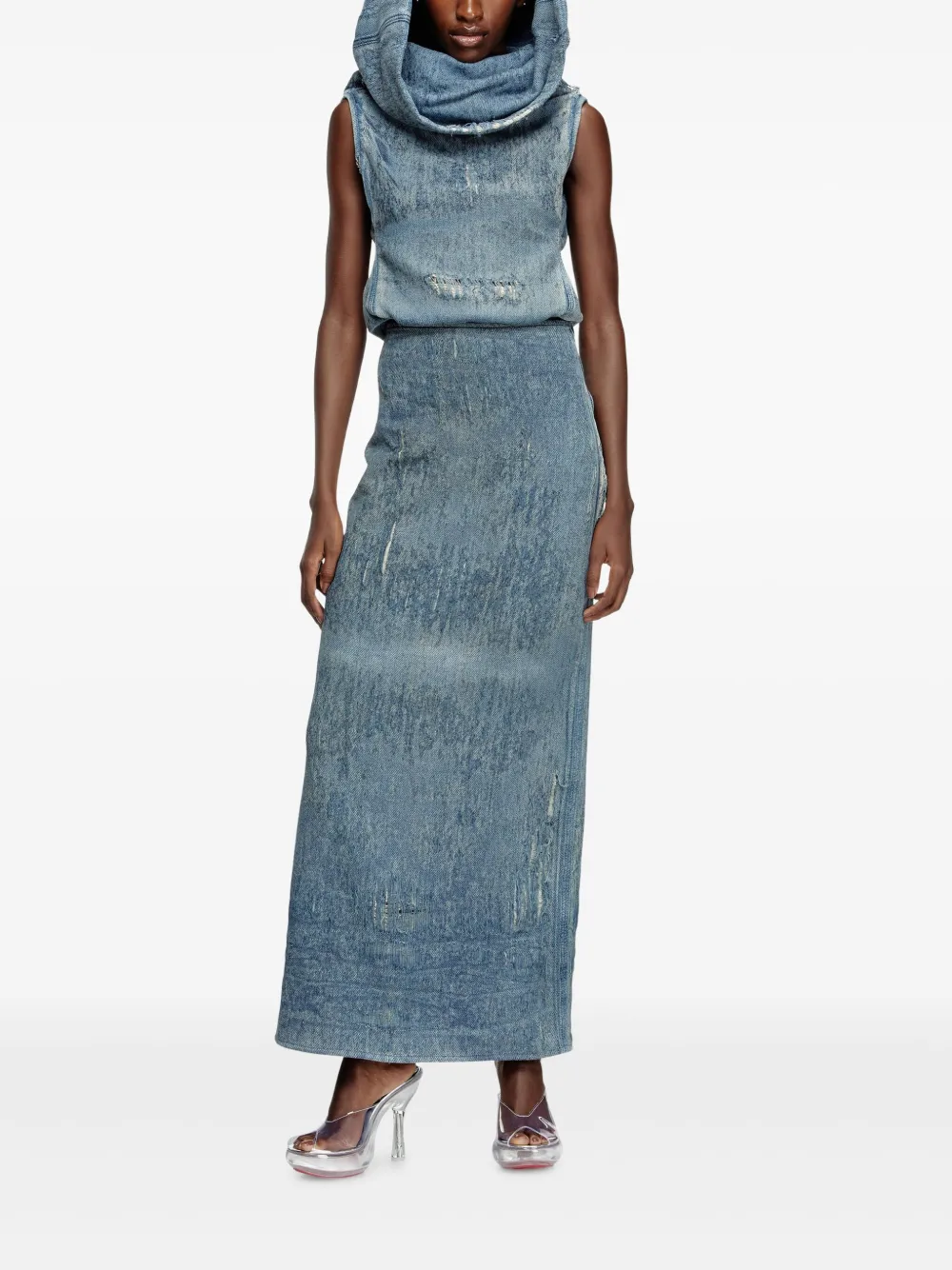 Diesel DE-MEGAN-FSG rok - Blauw