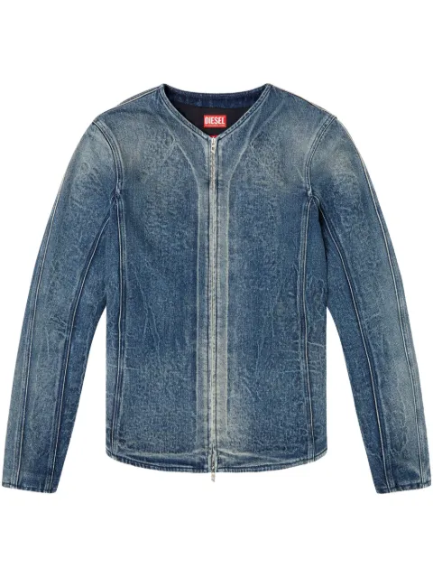 Diesel chamarra con dobladillo curvo