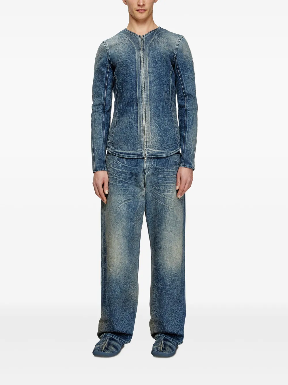 Diesel veste à col v | Vestes en jean | Image 2