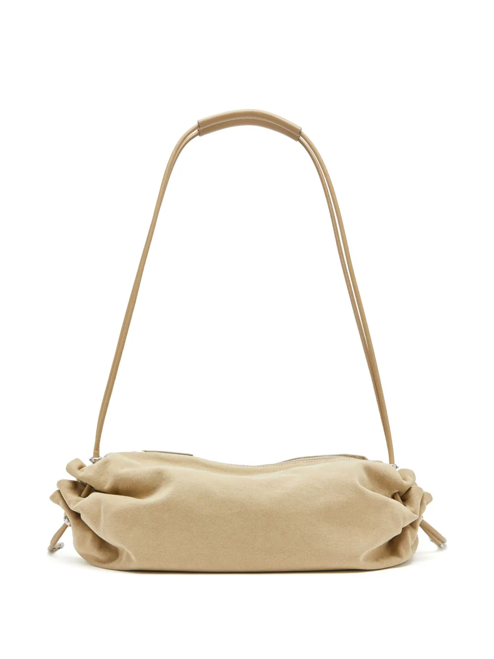Diesel Scrunch-D grote crossbodytas Beige