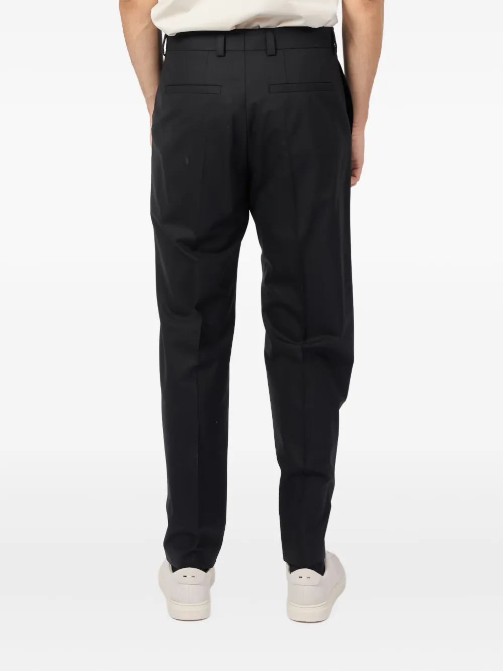 HUGO Broek met geplooide zak Zwart