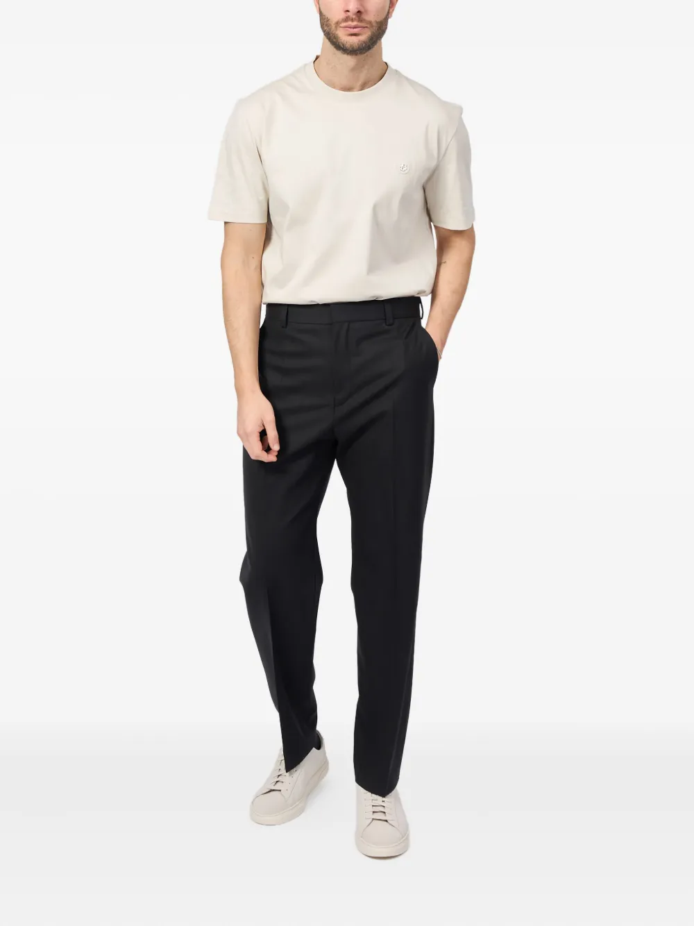 HUGO pleated pocket trousers - Zwart