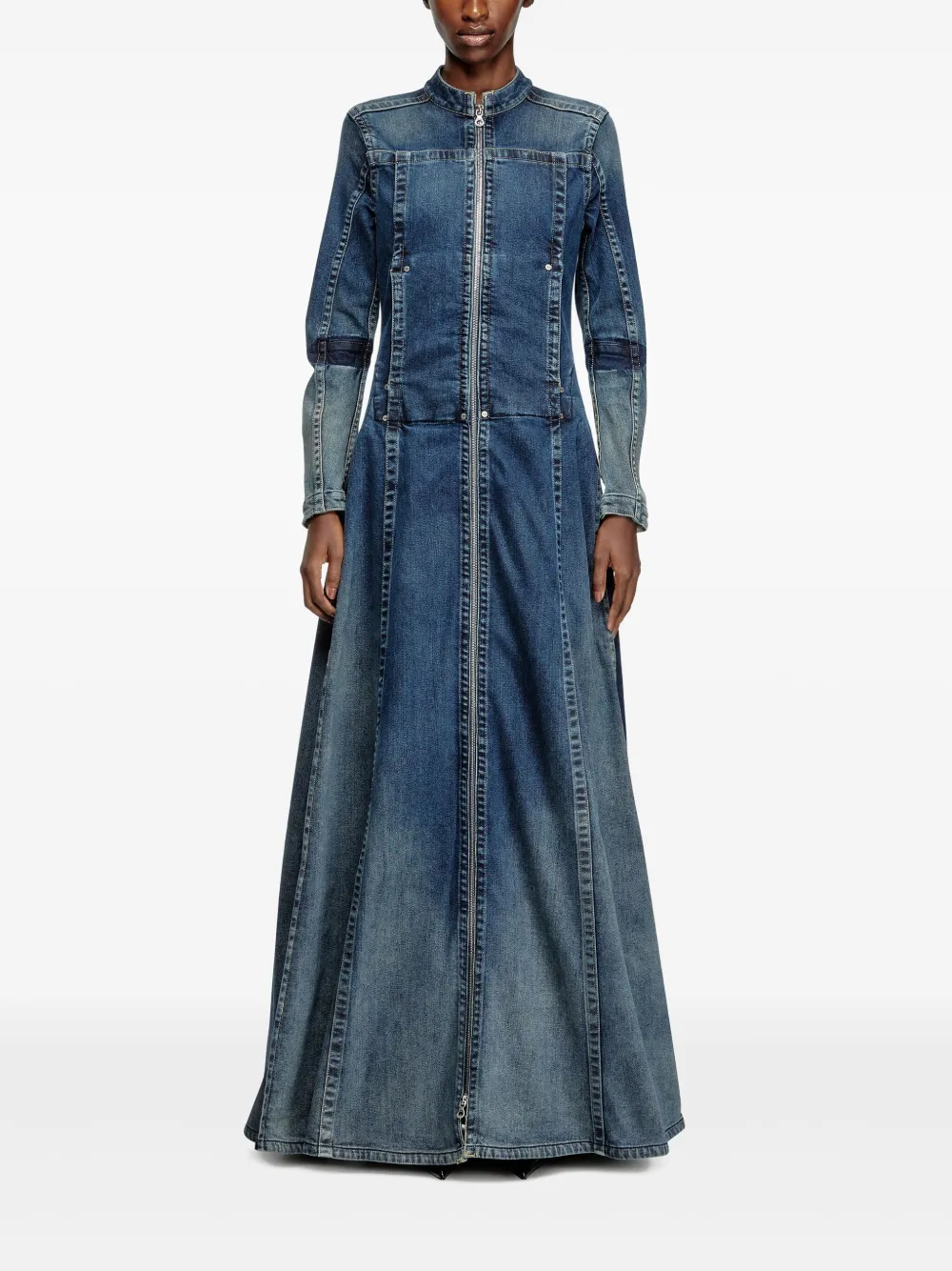 Diesel DE-RO1-RE-FSG maxi dress - Blauw