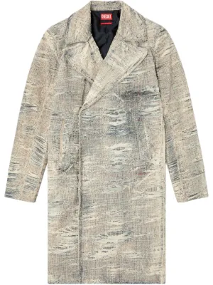 DSQUARED2 パッチワーク ダッフルコート | ニュートラル | FARFETCH JP