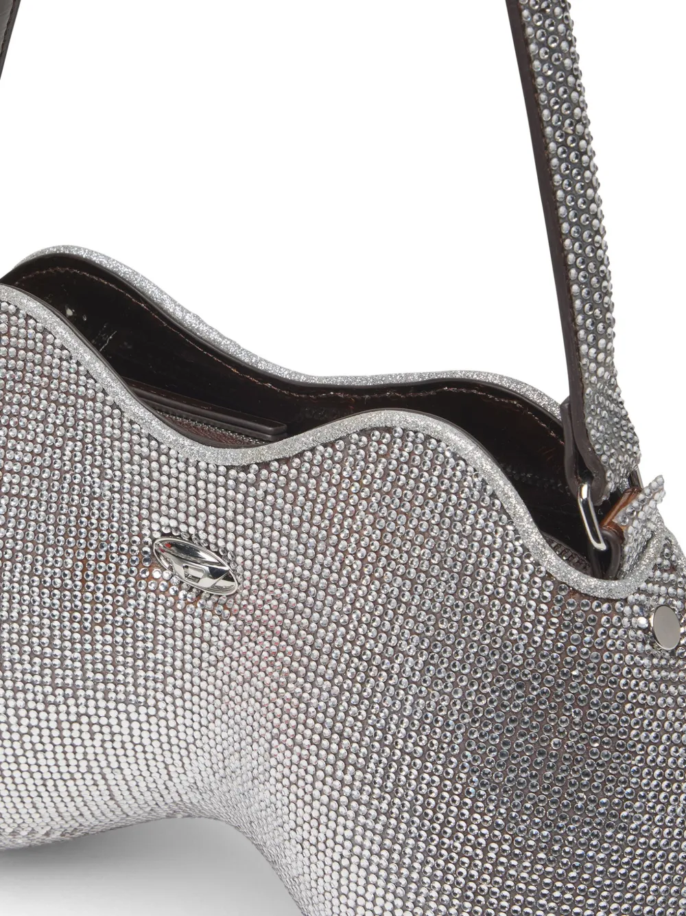 Diesel Double-D Shoulder Bag | Silver | FARFETCH